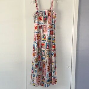 Colorful Patterned Maxi Dress